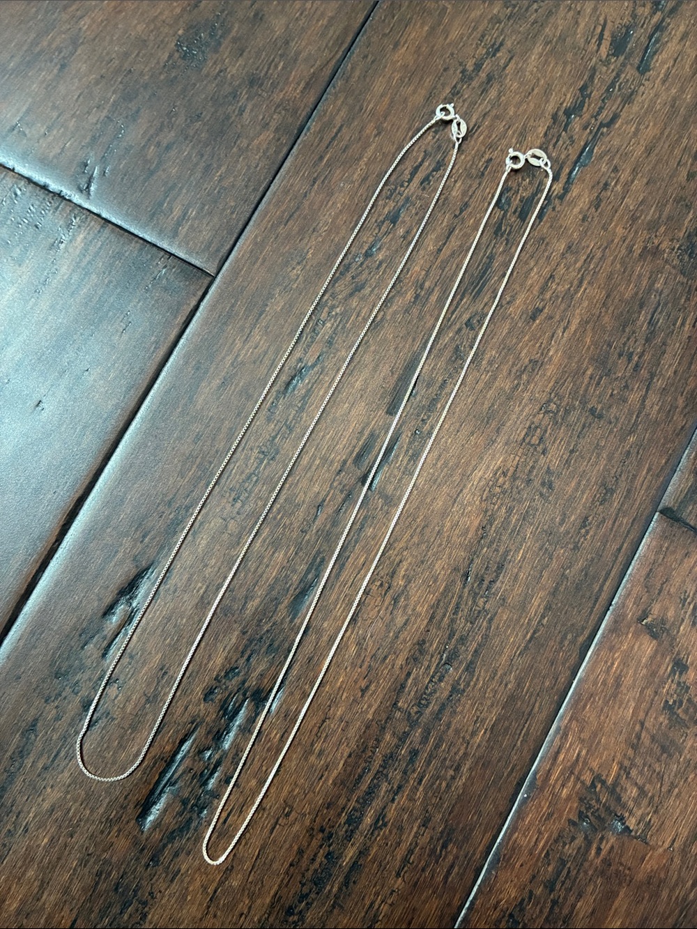 Bundle of Fine Silver Chain Necklace